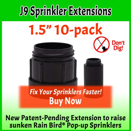 1.5 inch J9 Sprinkler Extensions for Rain Bird® pop-up sprinklers